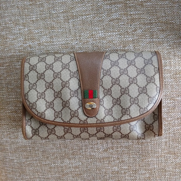 Gucci Handbags - Authentic Vintage Gucci Clutch Handbag Purse